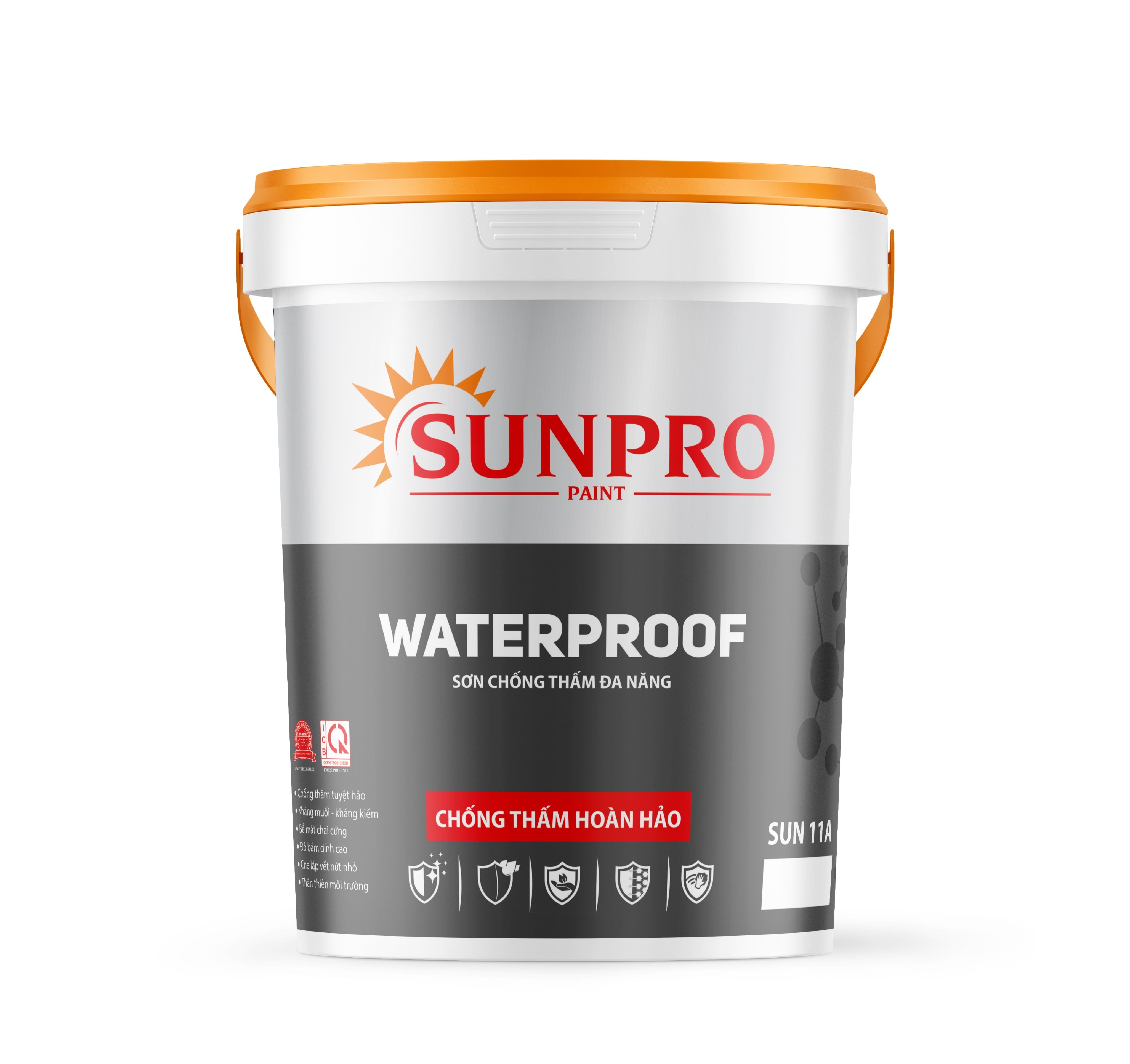 SUN11A - WATERPROOF Sơn chống thấm trộn ximăng cao cấp