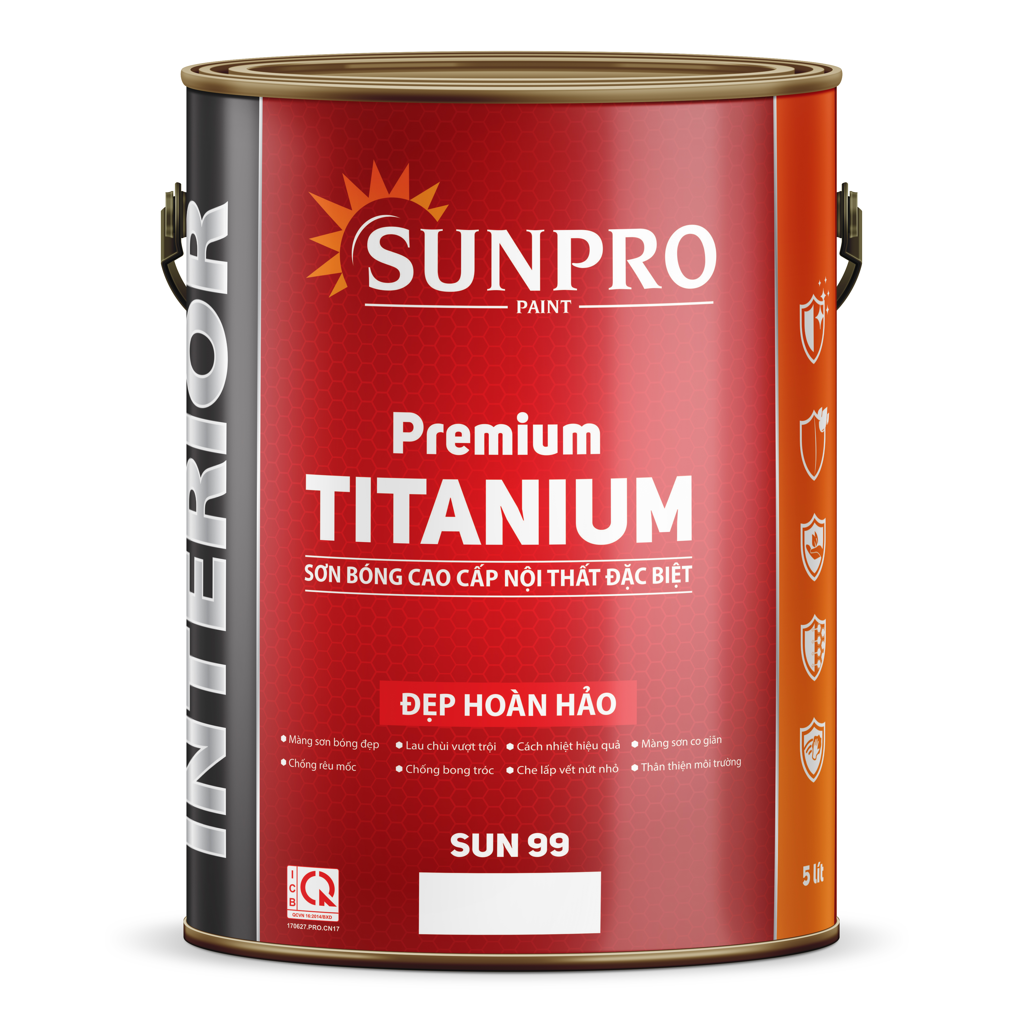 SUN99 - TITANIUM Sơn bóng cao cấp nội thất đặc biệt